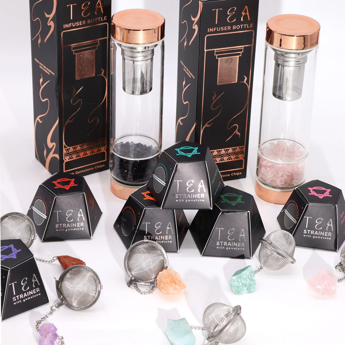 Tea Strainer | Rainbow Moonstone