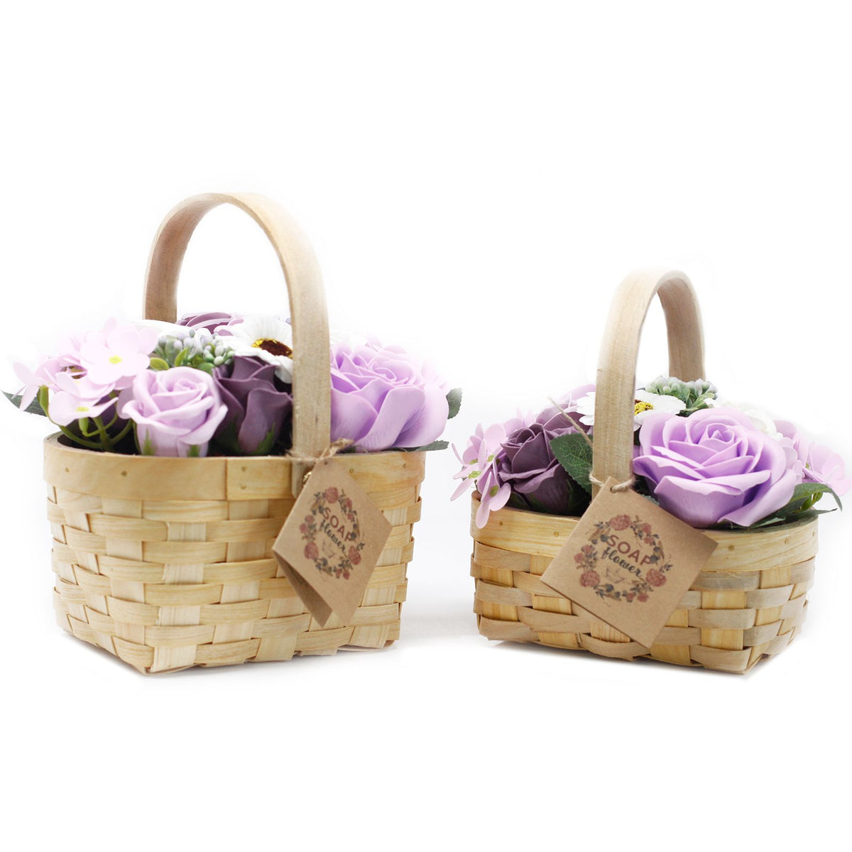 Bouquet in Basket L | Lilac