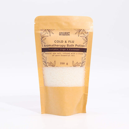 Aromatherapy Bath Potion in Kraft Bag 350g - Colds & Flu