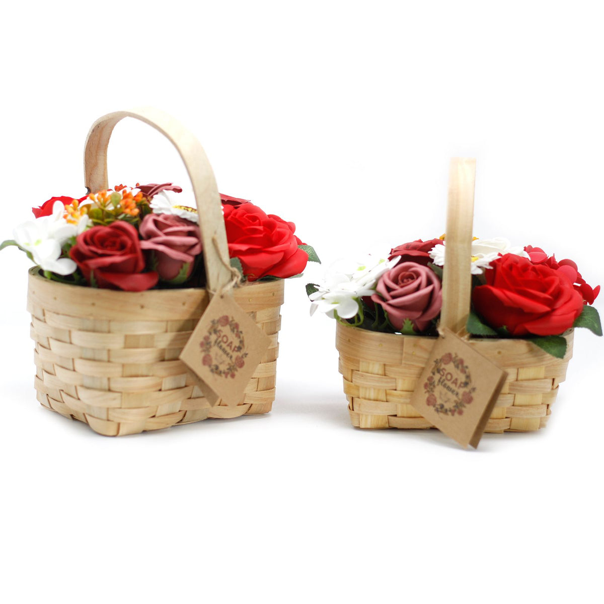 Bouquet in Basket M | Red