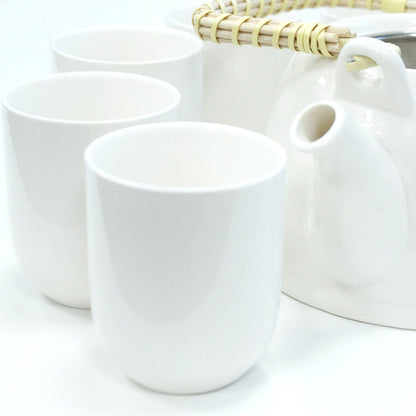 The Pure White Teapot Set