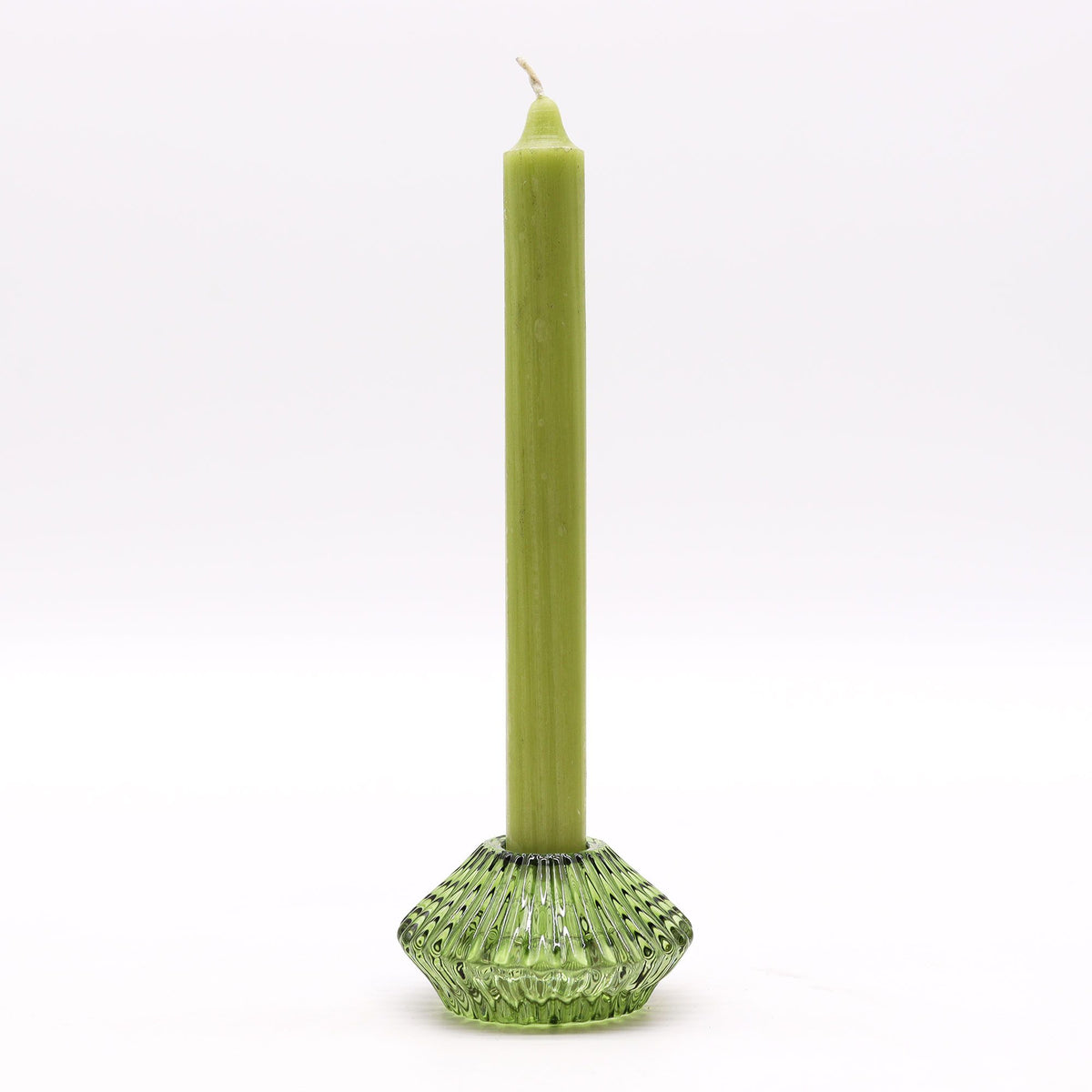 Set of 2  Flower Flip Dinner Candle / Tealight Holder -  Garden Jade